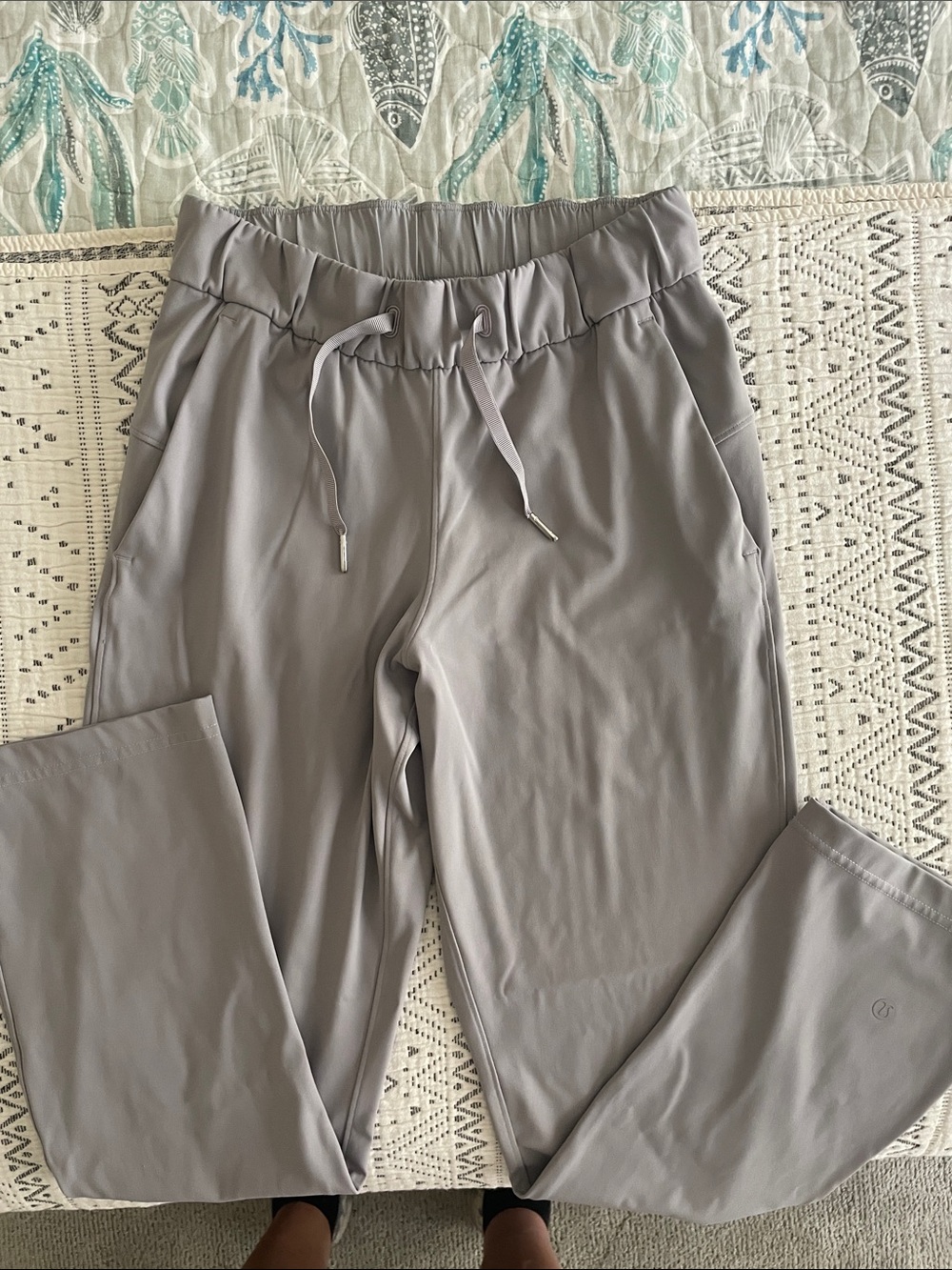 lululemon athletica Gray Drawstring Leggings